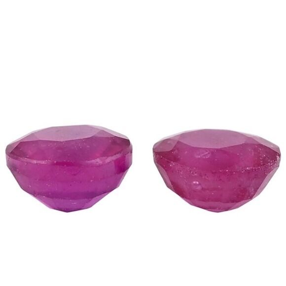 Niassa Tound Rubies set of two 1.33 ctw - Picture 4 of 8